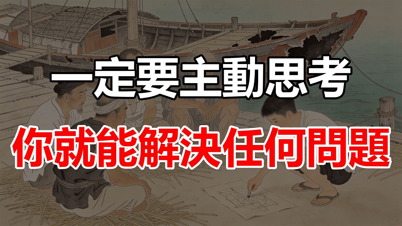 一定要主動思考，你會發現你可以解決任何問題