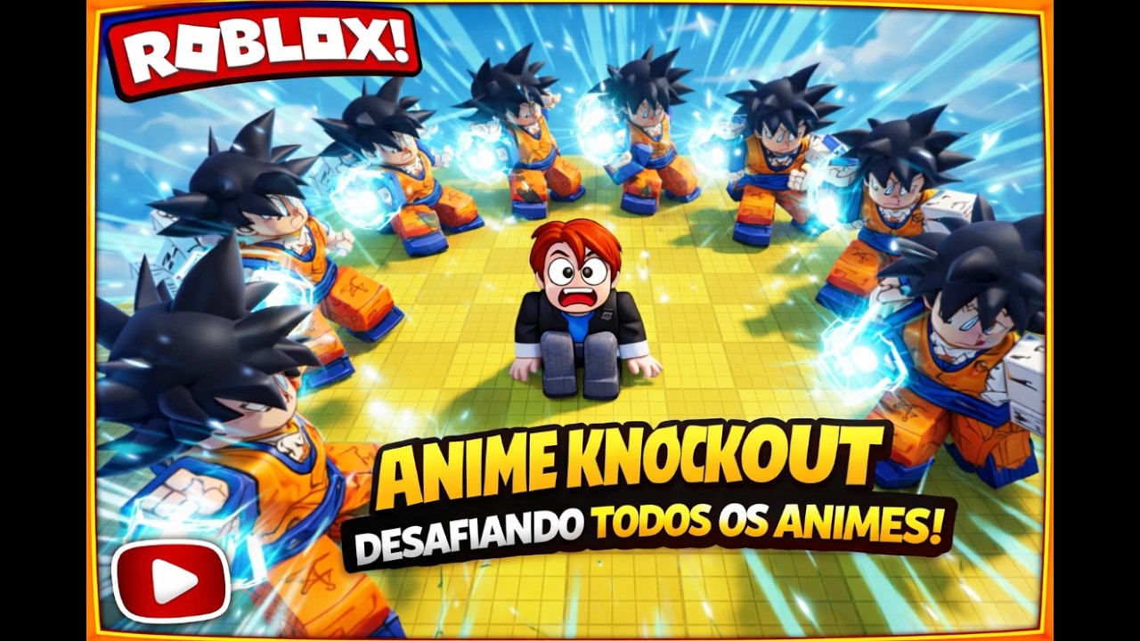 Roblox - Anime knockout desafiando todos os animes!