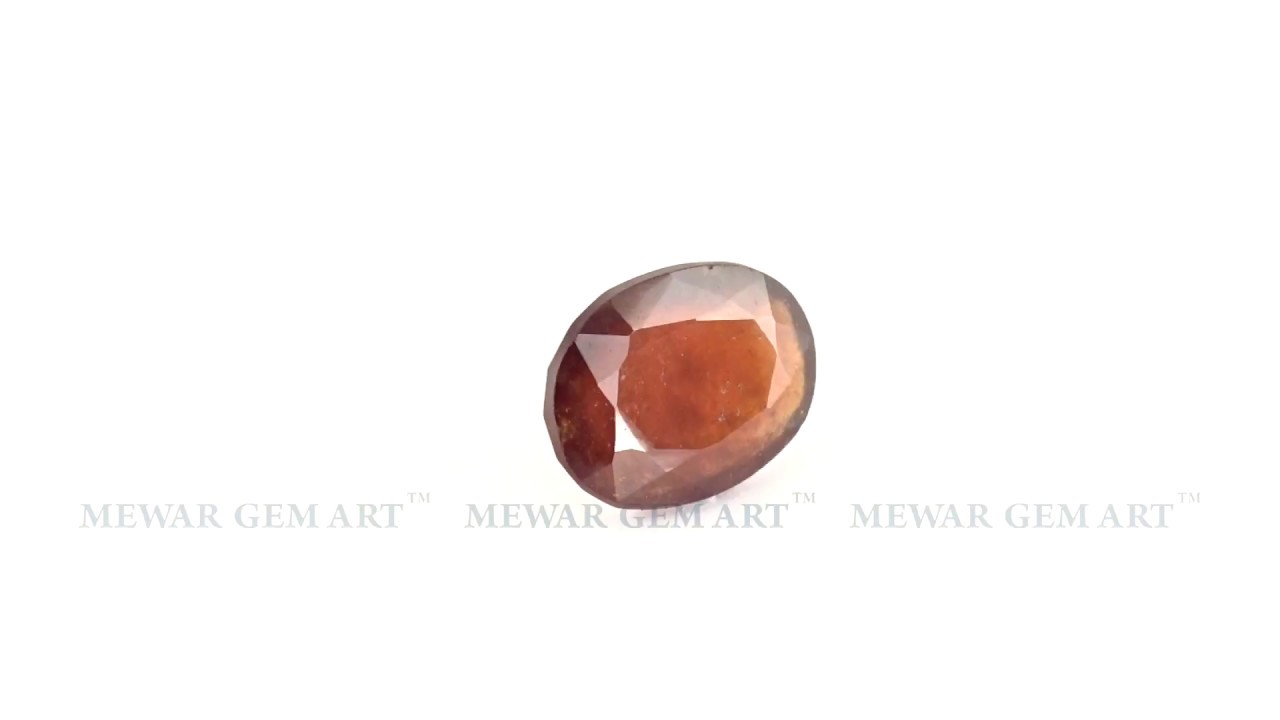 Natural Hessonite Garnet Gemstone Weighing 7.85 Carat from Africa