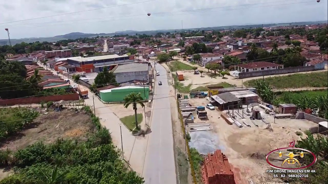Rio Largo - Alagoas Brasil - da Mata do rolo até a praça Padre Cicero  -visto de cima em 2.7K