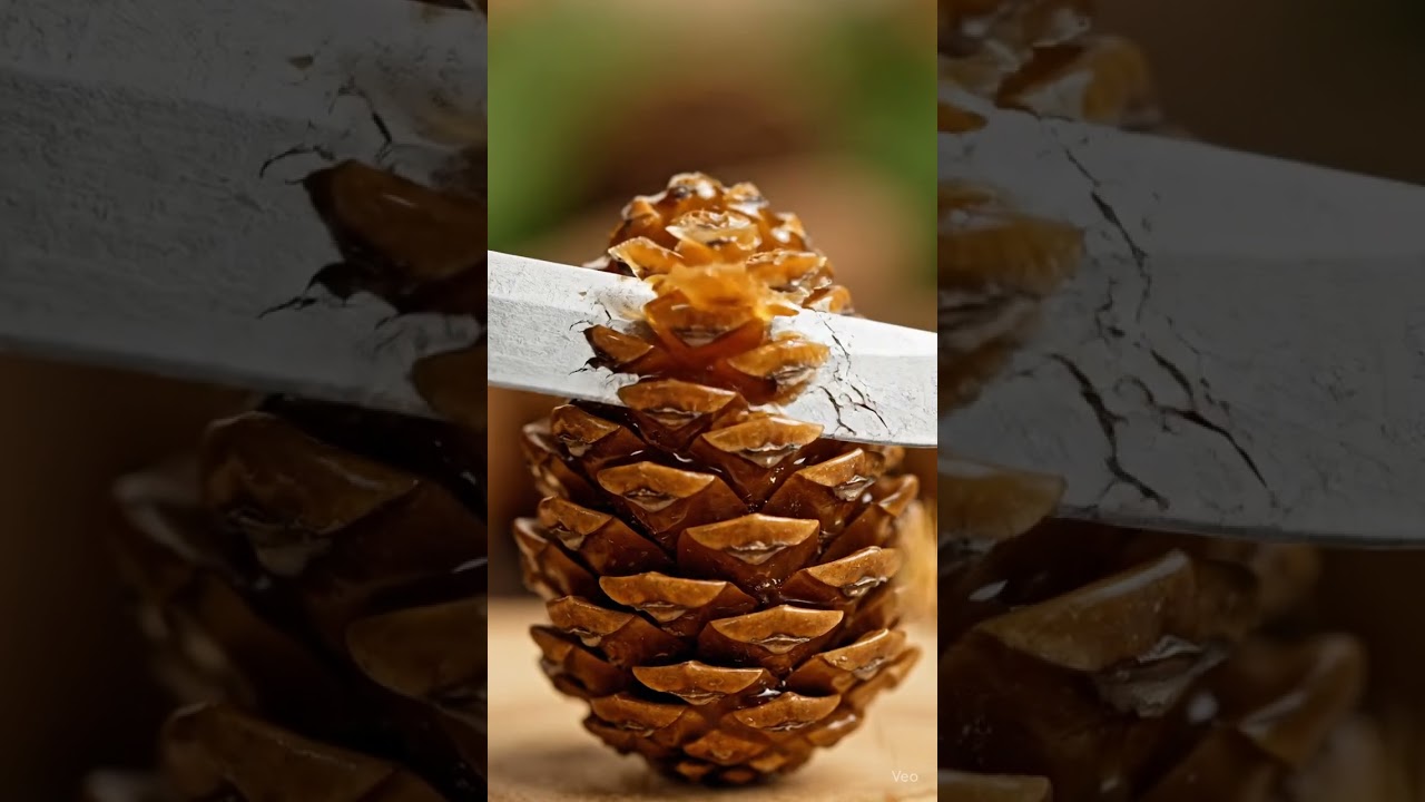 ASMR | Cutting a Pine Cone Open Is So Satisfying!