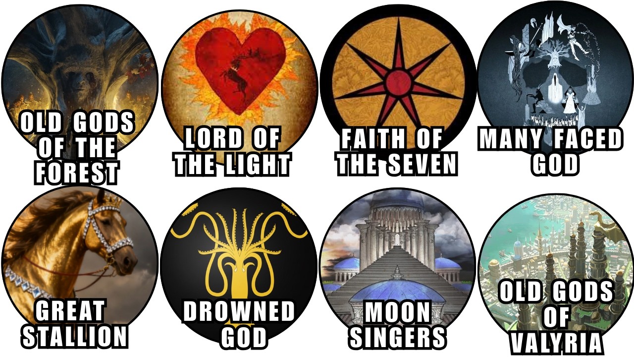 EVERY Religion in Game of Thrones Explained in 17 minutes