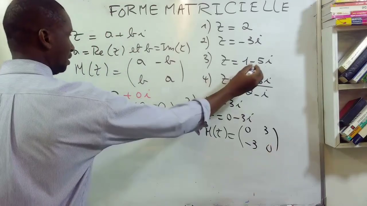 Forme matricielle d'un nombre complexe
