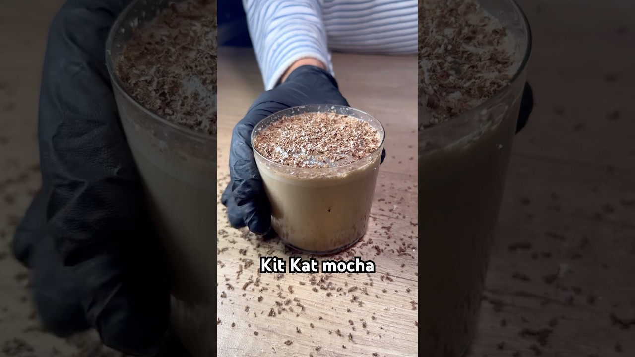 Kit Kat mocha #movha #nescafe #coffee #icedcoffee #dalgona