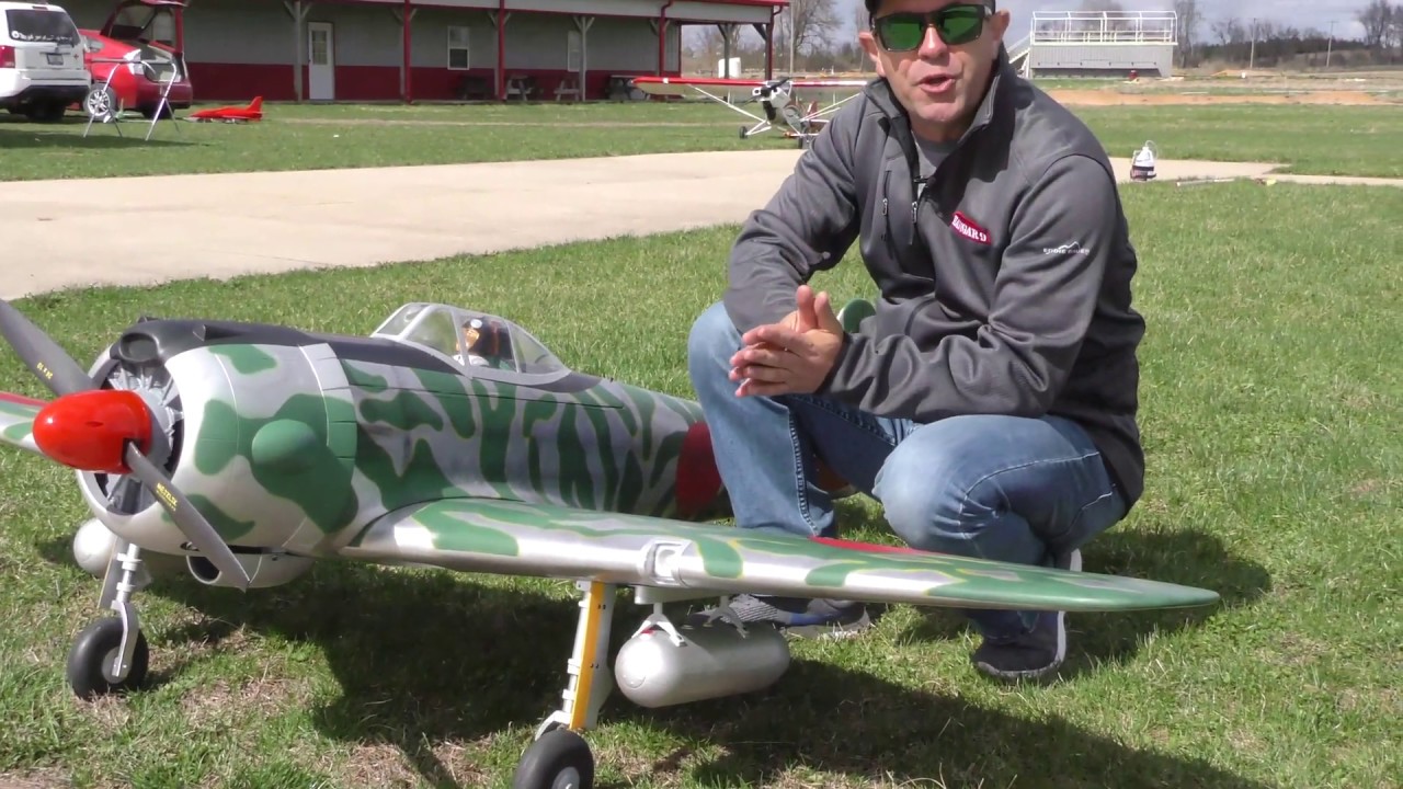 Hangar 9 Ki-43 Oscar 50-60cc w/ DLE-60cc Twin Gas Engine