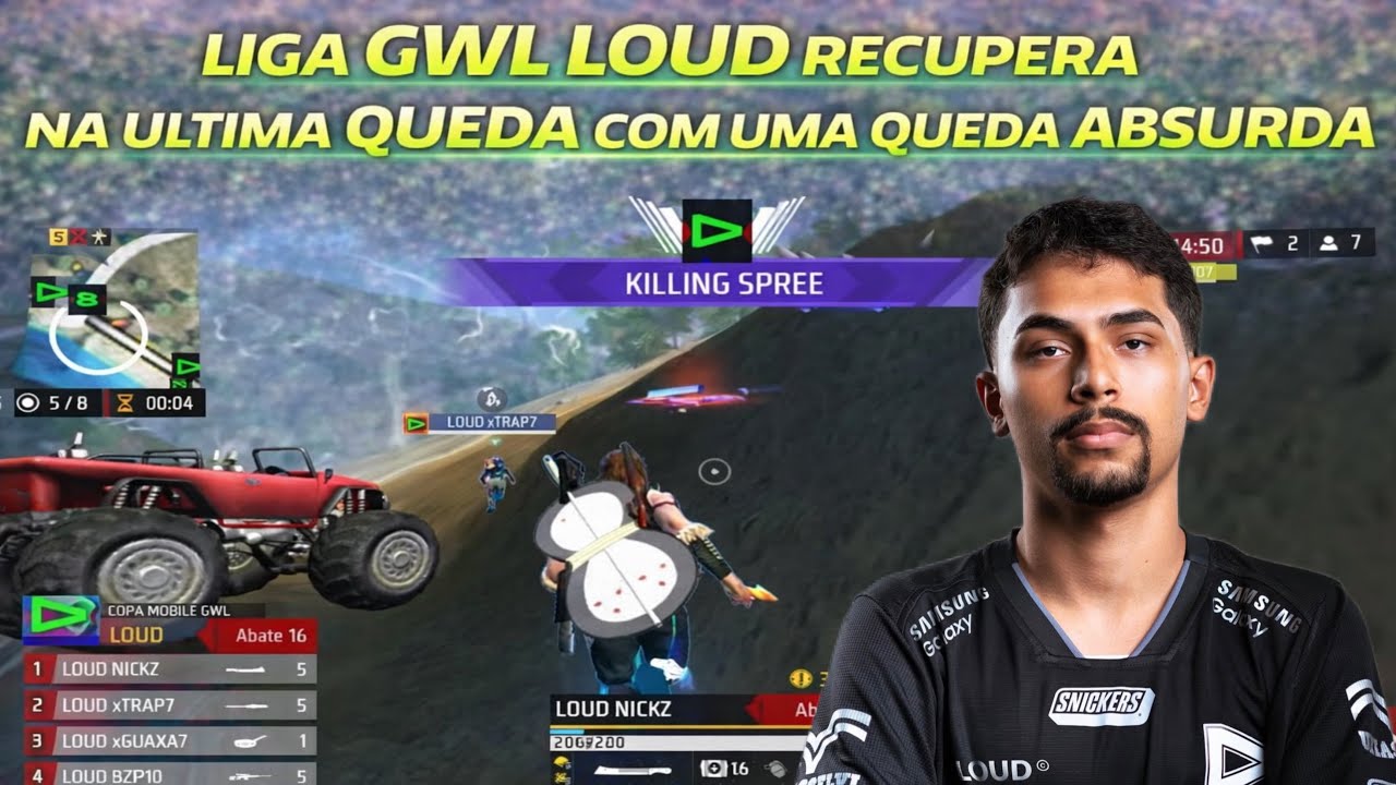 LIGA GWL LOUD SE RECUPERA NA ÚLTIMA QUEDA E FAZ UMA PARTIDA ABSURDA!
