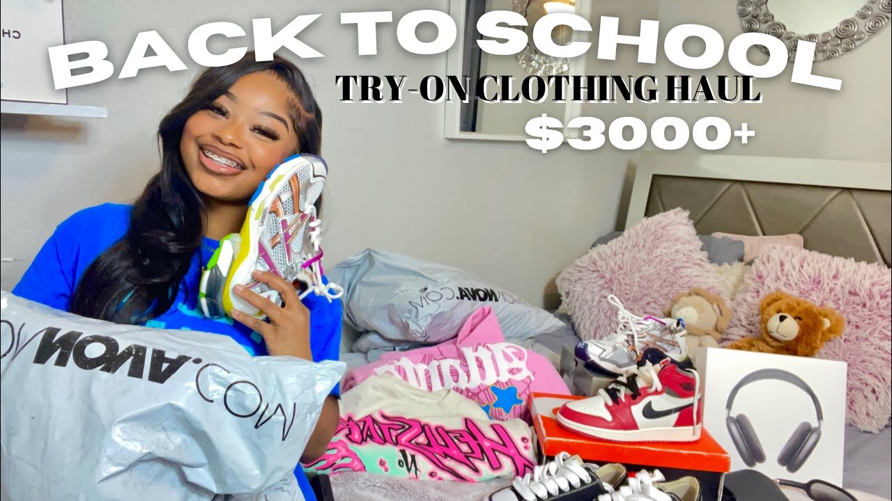Примерка кроссовок Back To School стоимостью более 3000 долларов 2023 | AirPod Max, Balenciaga, F...