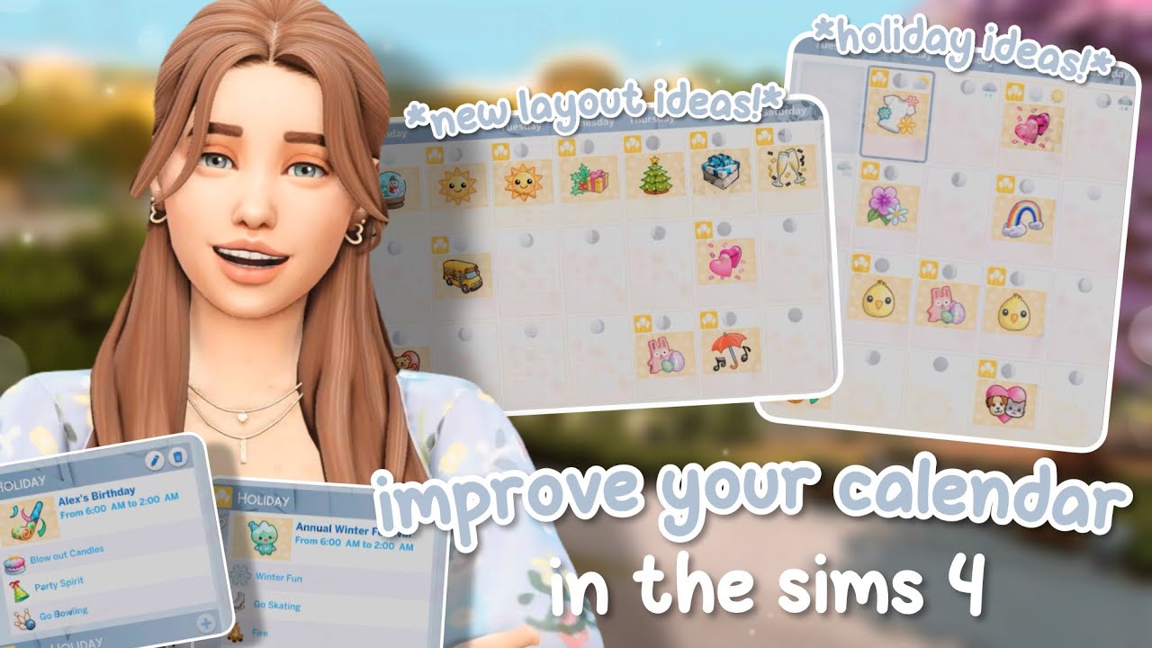 How To Improve Your Calendars In The Sims 4! | *Holiday + Layout Ideas* 📅