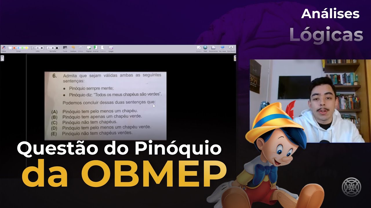 Questão da OBMEP | O Pinóquio tem chapéus verdes?