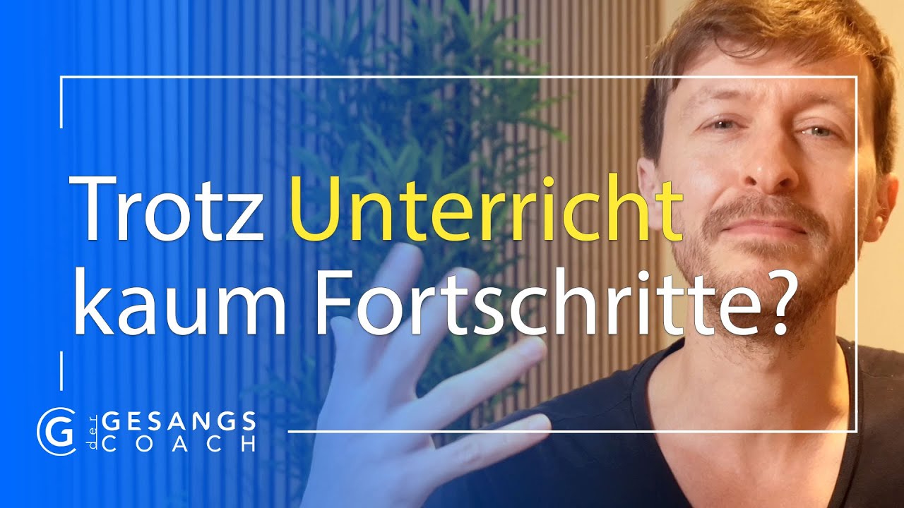 Trotz UNTERRICHT kaum Fortschritte? Dann liegt es an DIESEN 3 Gründen.