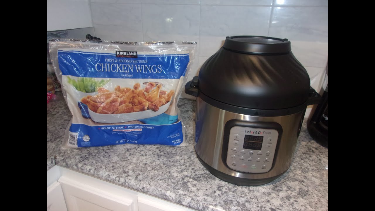 INSTANT POT DUO CRISP + AIR FRYER AND FROZEN WINGS TO YOUR PLATE IN  30 NIN