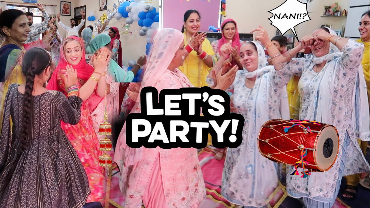 ❗️Lets Party 🎊 Nani Paundi Gidda Boliyan 🎉 Part2 ❤️ 😘 Celebration Gold Khanda Sahib Gift by Massi🇮🇳