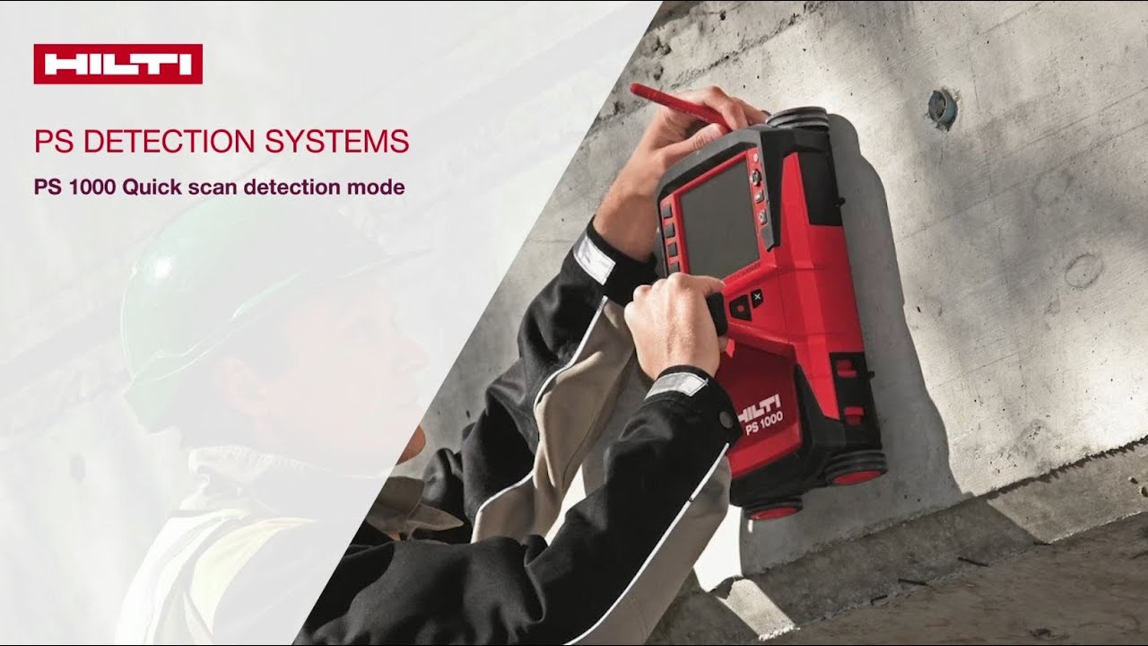 HOW TO use the Quick Scan Detection mode in Hilti PS 1000 X-Scan Concrete Scanner