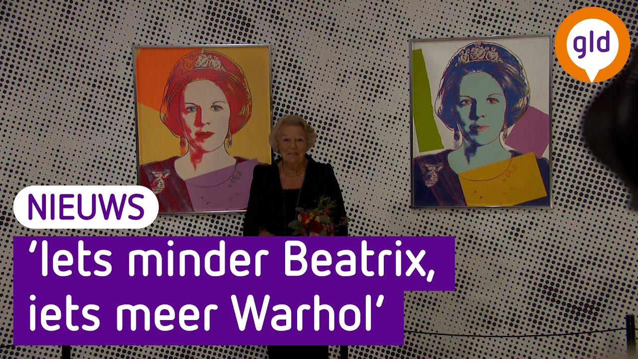 Prinses Beatrix opent EXPOSITIE met WARHOL kunst van haarzelf