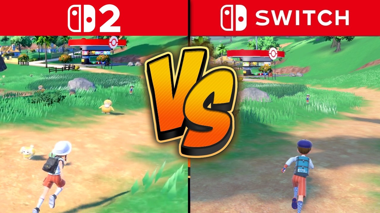 Switch 2 vs Switch 1 - Pok&eacute;mon Scarlet & Violet Graphics Comparison