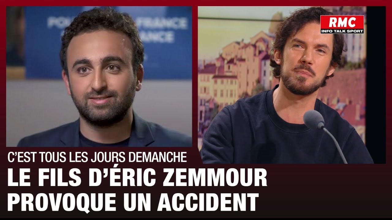 Le fils d'Eric Zemmour, alcoolisé, provoque un accident