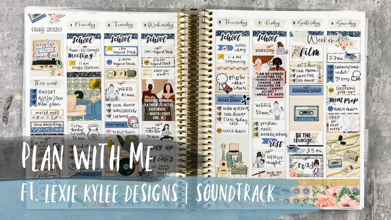 ПЛАНИРУЙТЕ СО МНОЙ | при участии lexie kylee designs | SOUNDTRACK | tattooed teacher plans