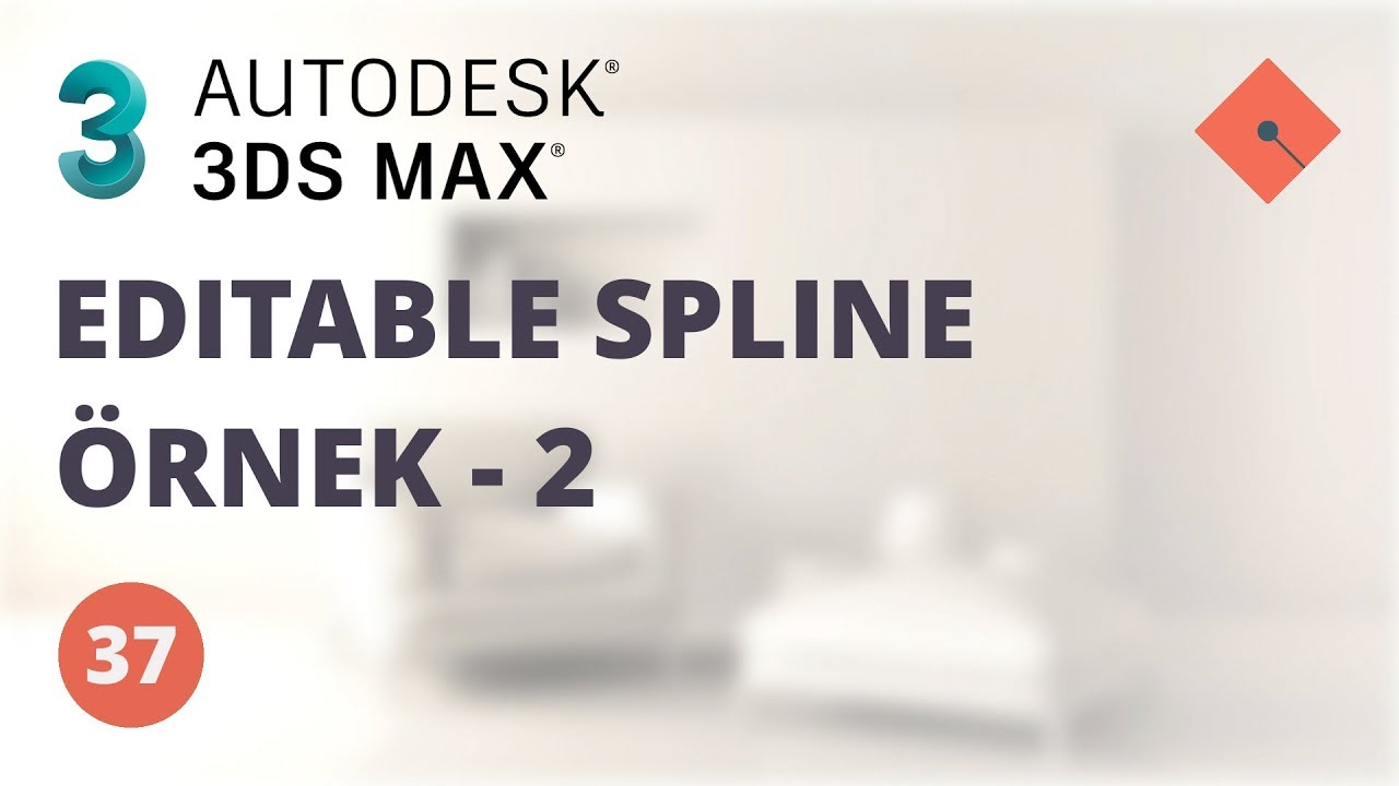 3ds Max Dersleri #37 | Editable Spline Örnek - 2