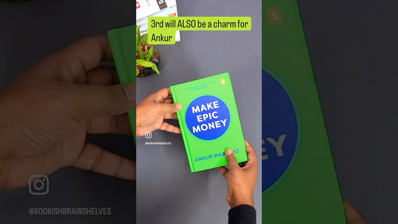 Book name - GROW and Make Epic Money by Ankur Warikoo #selfhelp #morningmotivation