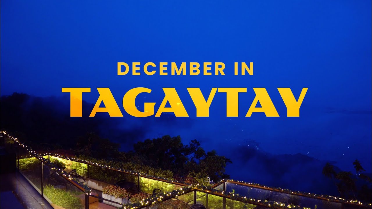 Rainy and Foggy Night Walk in Tagaytay City | No Talking Just Walking