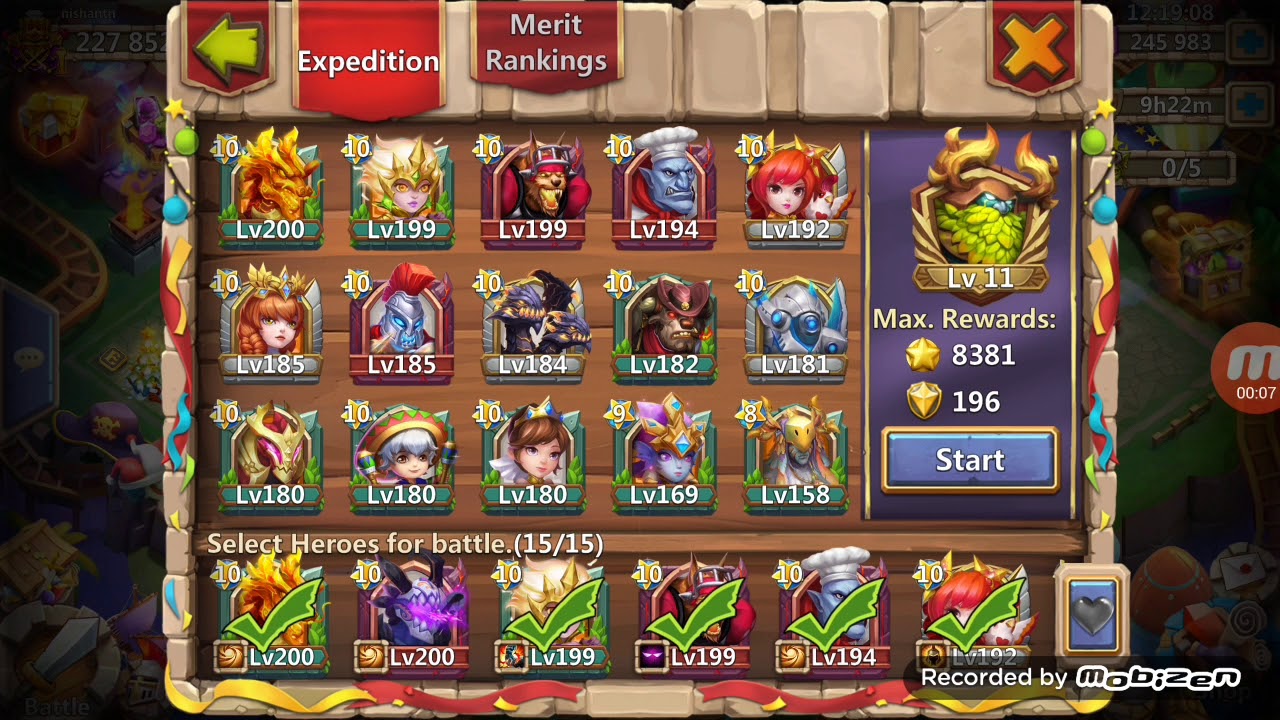 Castle clash prophet warden in action