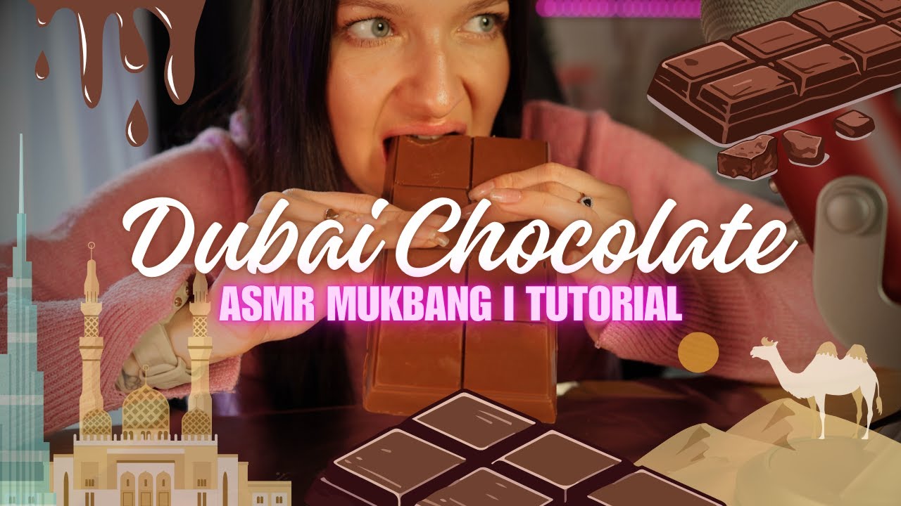 MUKBANG • Zrobiłam Viralową Dubajską Czekoladę! 🤩 Spróbujmy! 🍫 ASMR Po Polsku 🇵🇱
