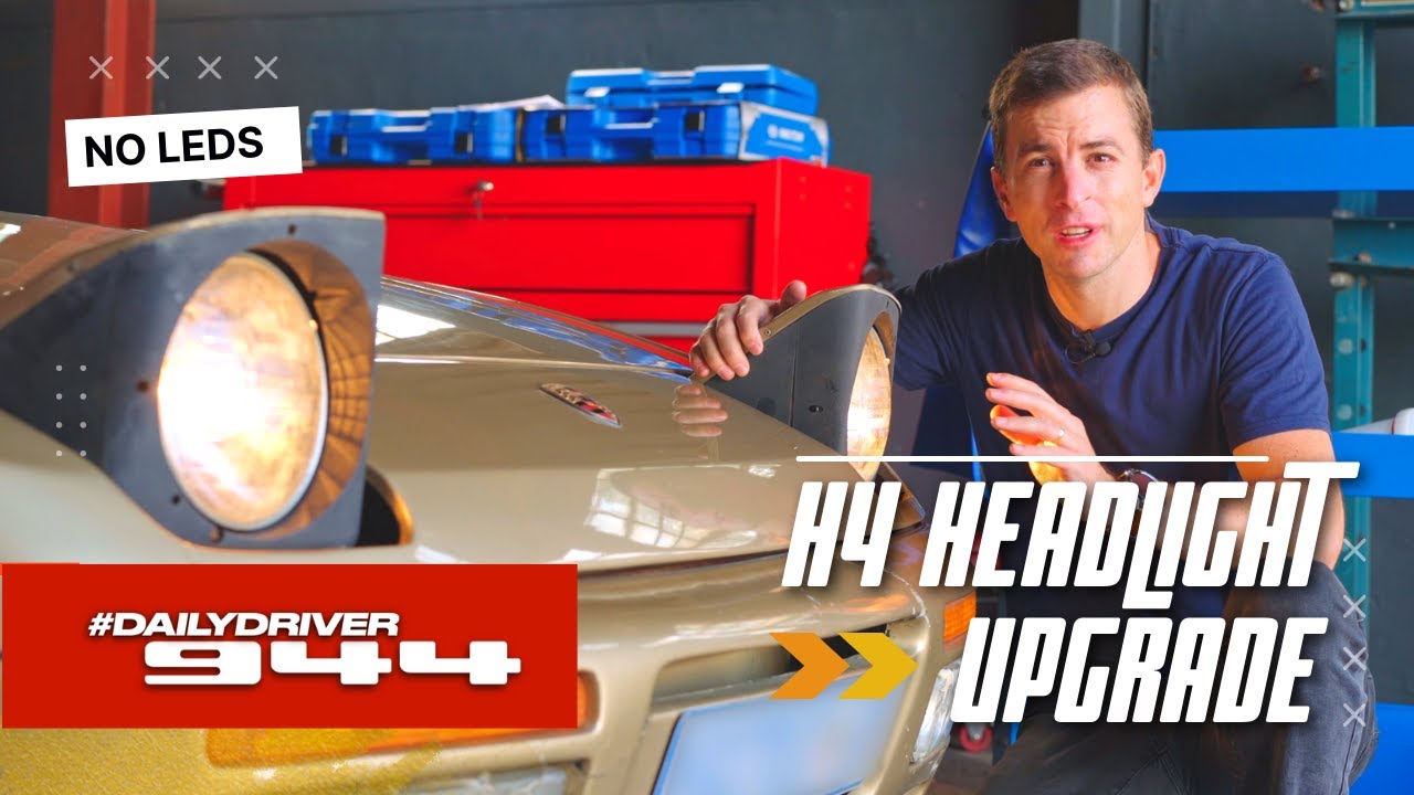 PORSCHE 944 DIY: H4 Headlight Upgrade | DailyDriver944