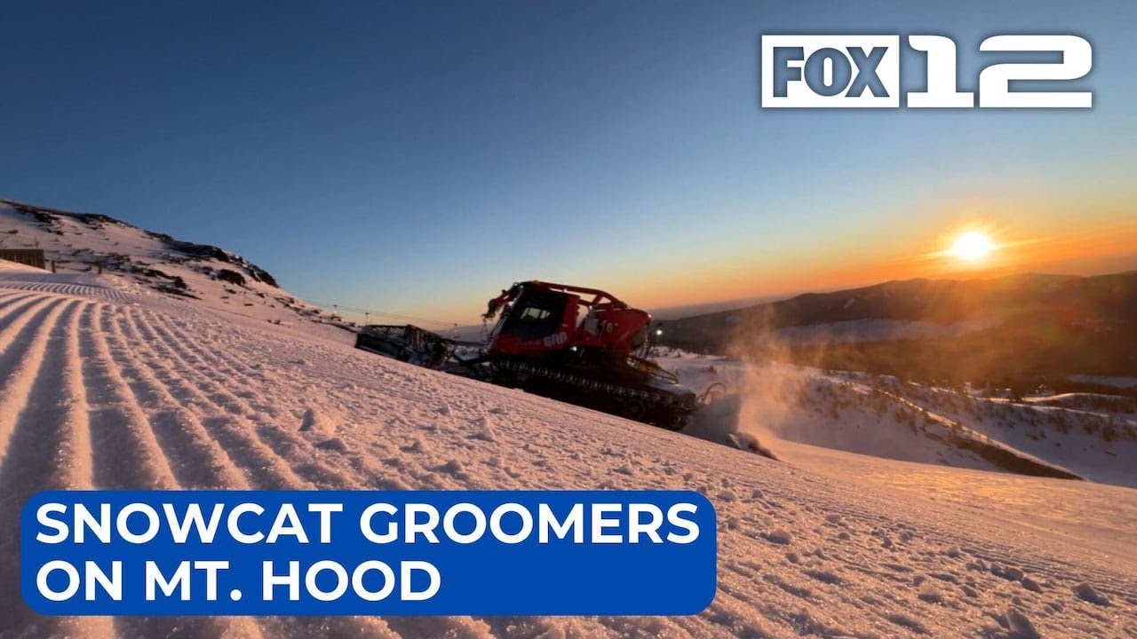 Shaping the slopes: Behind the scenes with snowcat groomers on Mt. Hood