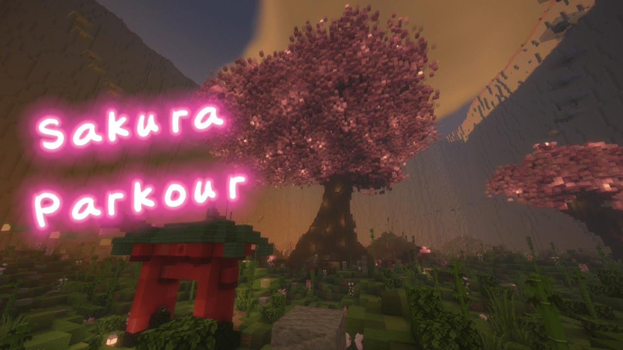 【Minecraft Parkour】 A Beautiful Map — 🌸Sakura Parkour🌸