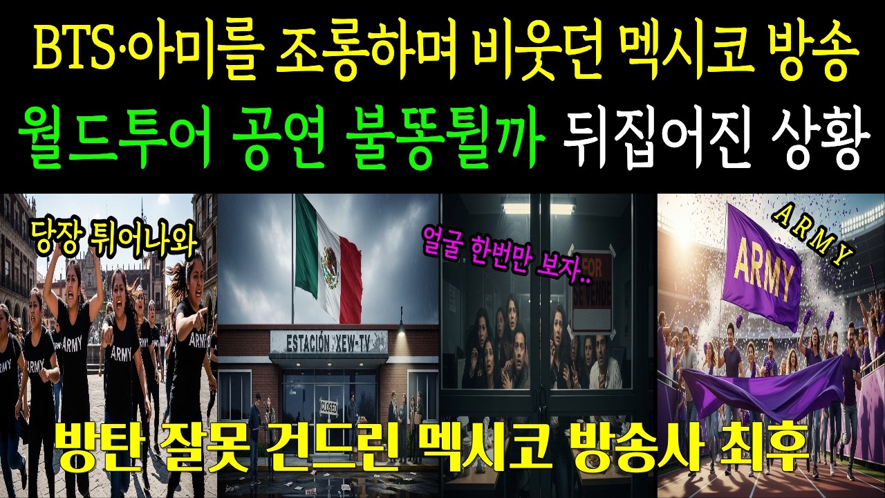 'BTS를 건드린 멕시코 방송사의 충격적인 결말