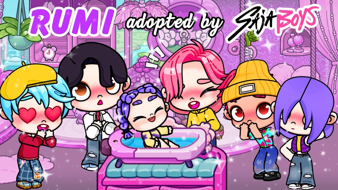 RUMI Adopted by SAJA BOYS 💜😱 | Avatar World Roleplay | Pazu