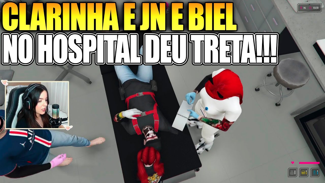 CLARINHA E JN E BIEL NO HOSPITAL DEU TRETA!!!!!