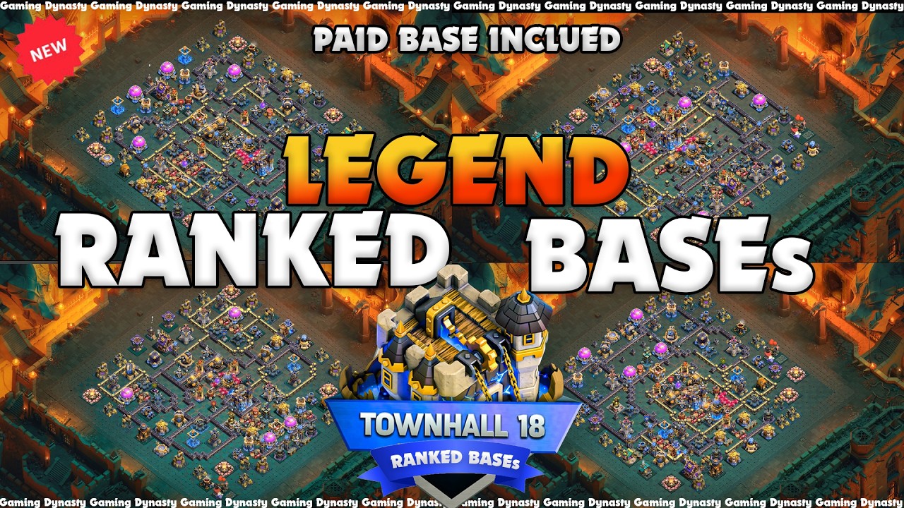 TOP-10 SOLID SUPER STRONG TH18 LEGEND BASE || TH18 TROPHY PUSHING BASE ANTI 3 STAR||TH18 BASE 2026
