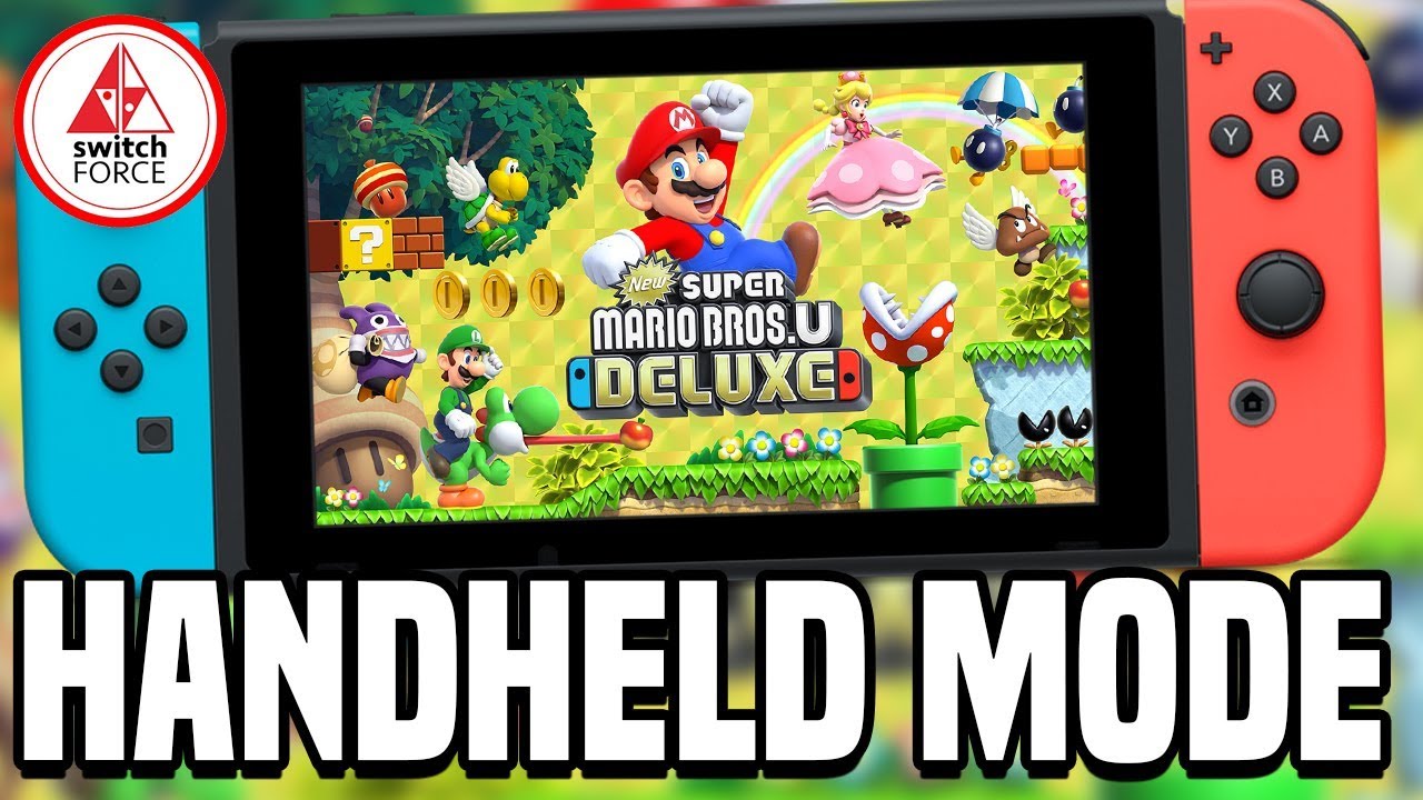 New Super Mario Bros U Deluxe Switch Handheld Mode Gameplay, How's It Run?