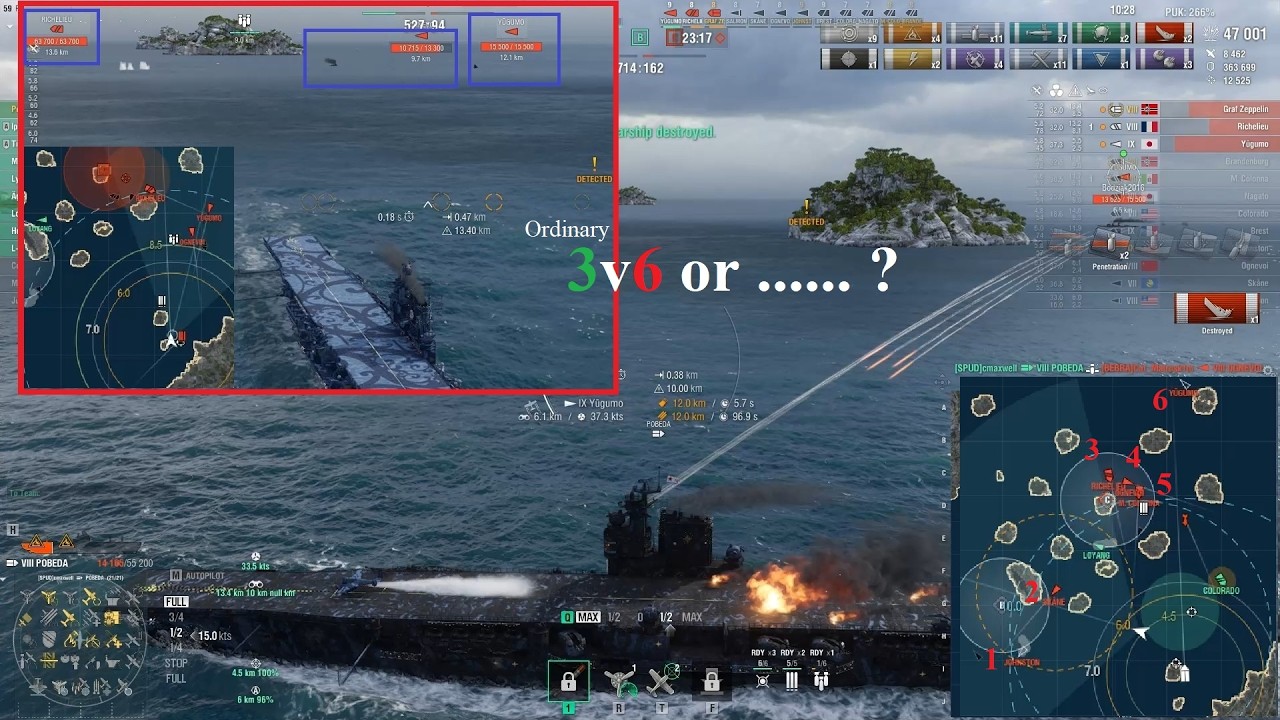 Play with me - Pobeda: Point-Blank Surviving a 1v3 DD/BB Rush (Subtitled)