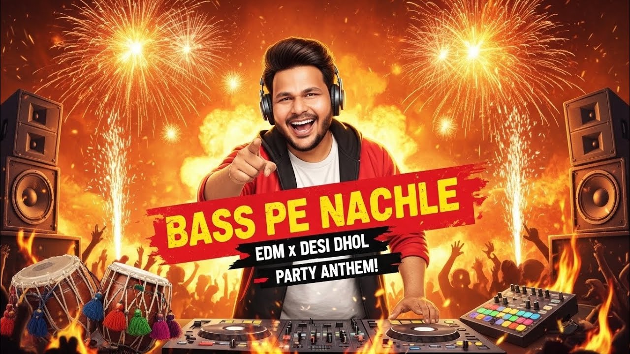 Bass Pe Nachle 🔥 DJ Dance Song 2026 | EDM x Desi Dhol | Wedding & Party Night Hit