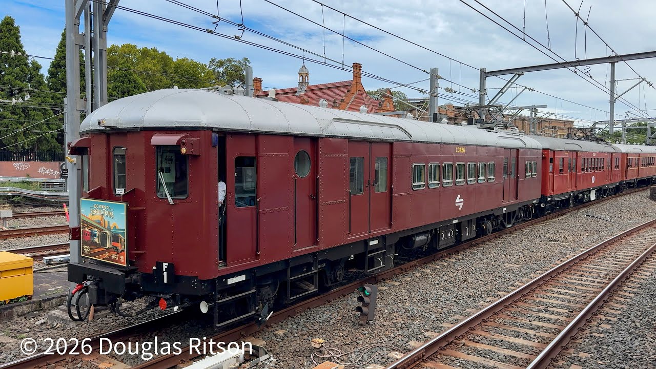 880L, 880M - F1 - 100th anniversary of the first electric train in NSW. Central 1512 & 1521 1/3/26