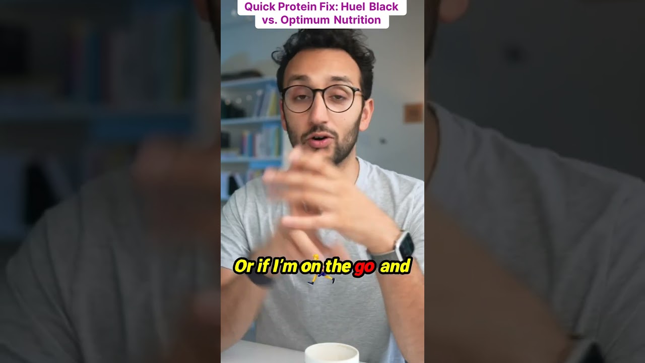 Quick Protein Fix: Huel Black vs. Optimum Nutrition