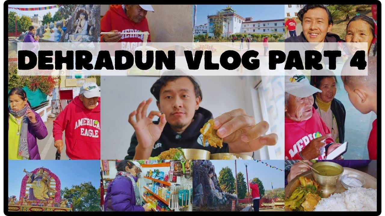 Dehradun Vlog Part 4 | Explore Around Famous Temples | Shopping | Good Food | Tibetan Vlogger