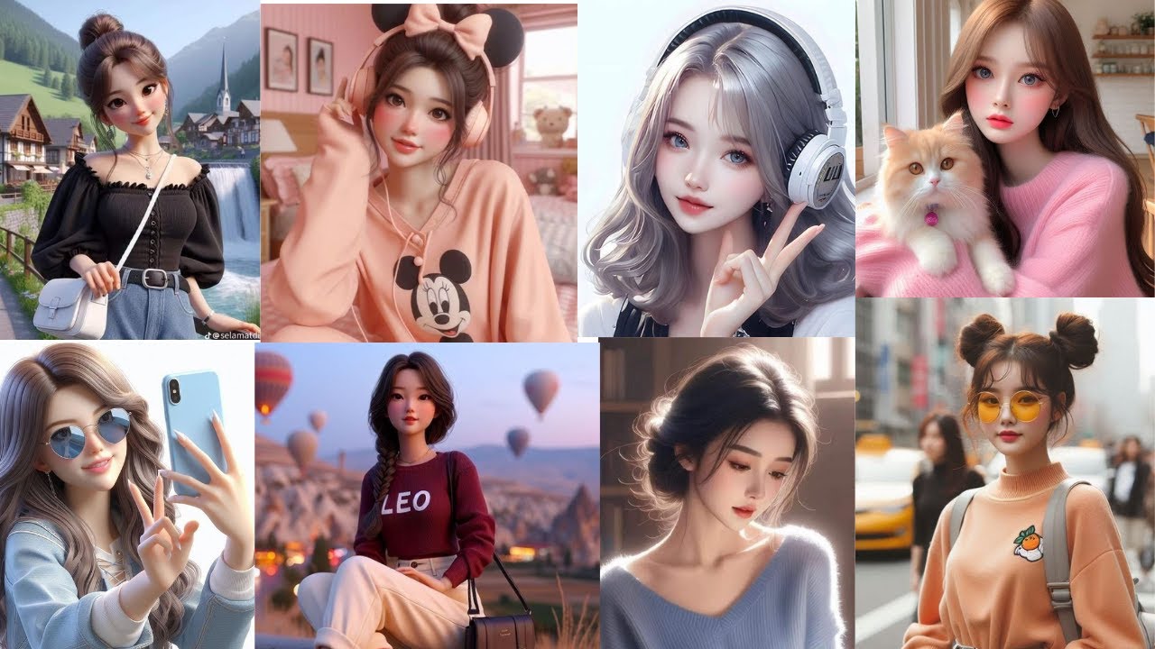 Beautiful cartoon dpz for girls|New profile wallpaper 💕 cute girls dp pic anime dp#wallpaper# ✨