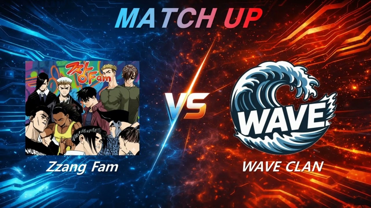 스타 Wave vs 짱 Fam 7:7 팀매치 친선방송경기 만창 해설!!