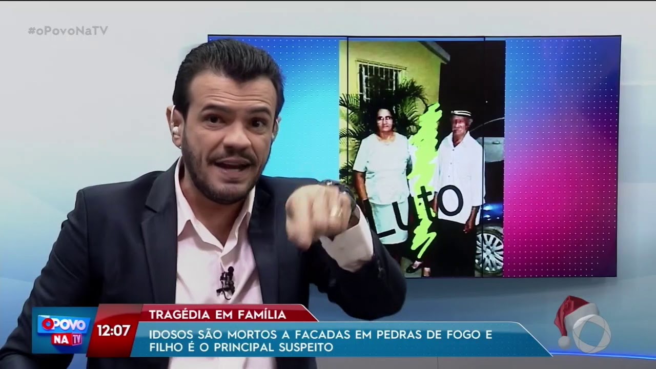 O Povo na TV - Idosos são mortos a facadas em Pedras de Fogo e filho é o principal suspeito