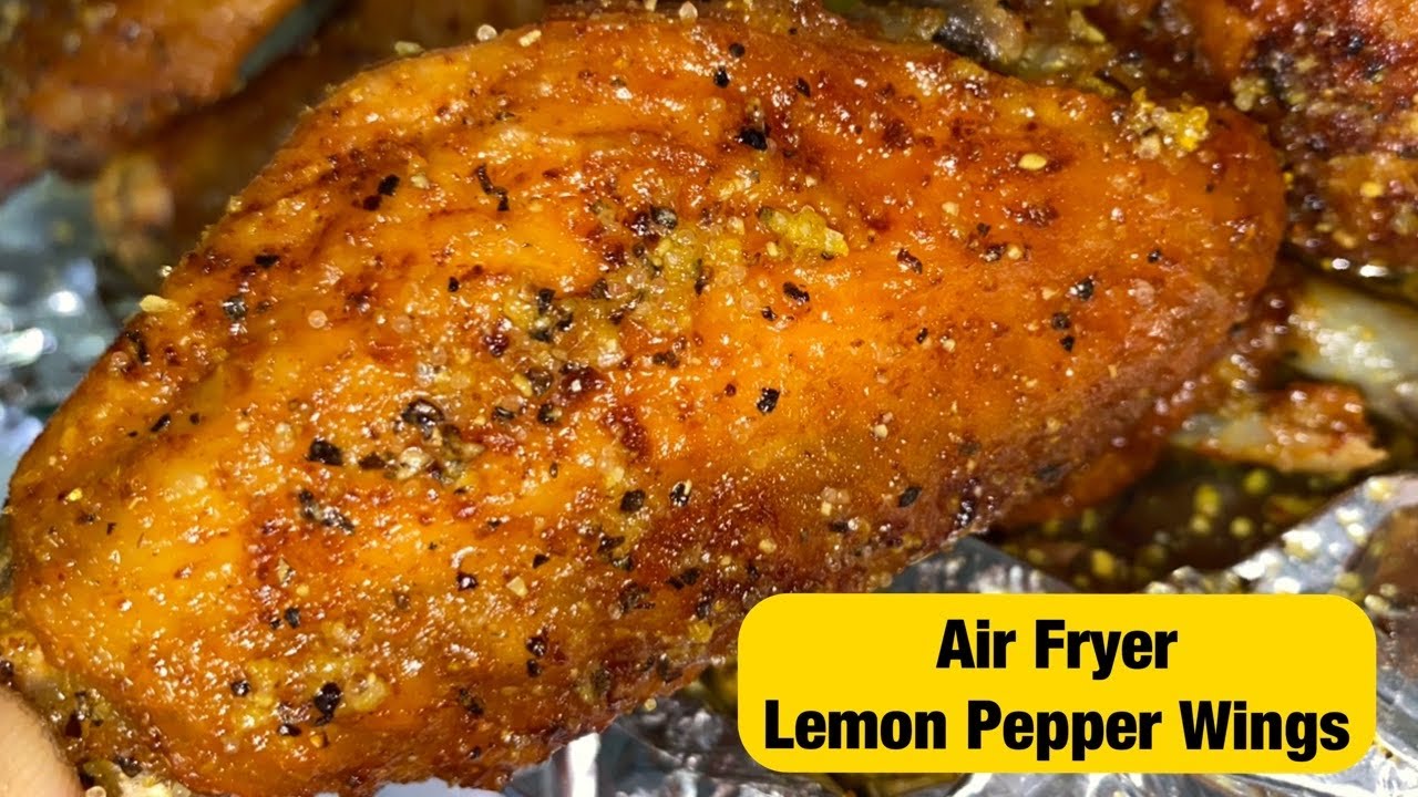 Air Fryer Lemon Pepper Wings | Chef Bae | Cuttin Up With Bae | Chicken