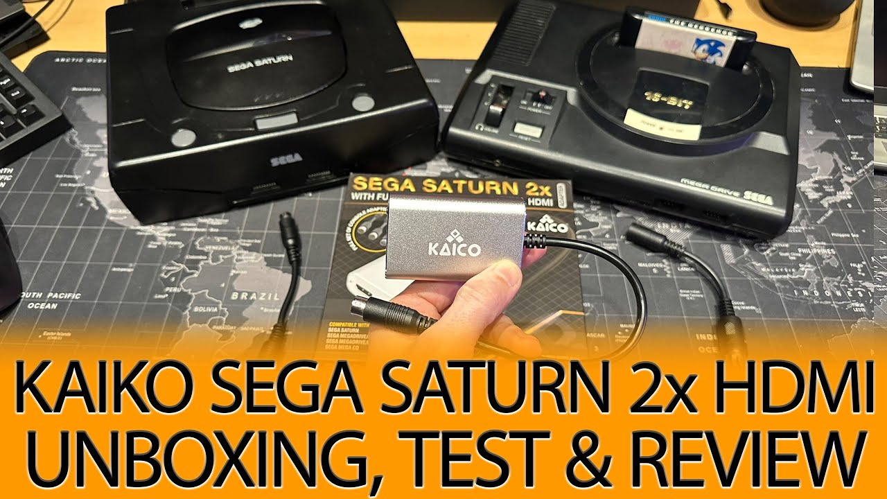 Kaico Sega Saturn & Mega Drive Genesis x2 HDMI Adapter: Amazon Product Unboxing, Testing and Review