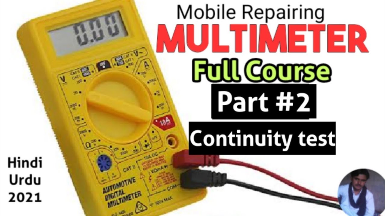 Digital Multimeter Continuity Test|Multimeter Mobile Repairing Full Course part #2