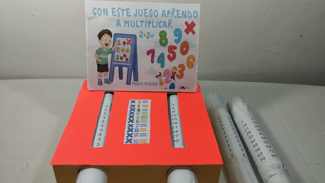 JUEGO PARA APRENDER LAS TABLAS DE MULTIPLICAR/ COMO HACER UN JUEGO DE MATEMÁTICAS