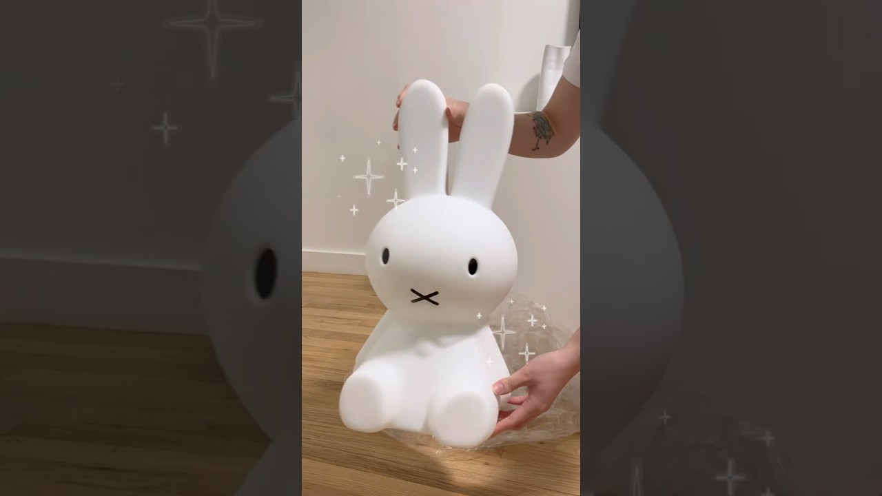 unbox the cutest lamp with me 🐰✧˖ #miffy #unboxing #roomdecor