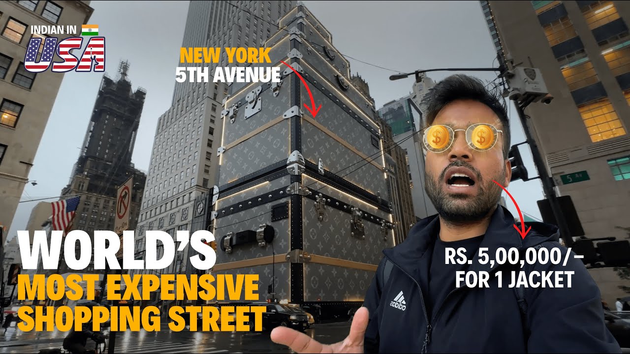 New York 5th Avenue USA Most Expensive Street 🇺🇸 | Vlog 346 | USA Vlog Hindi