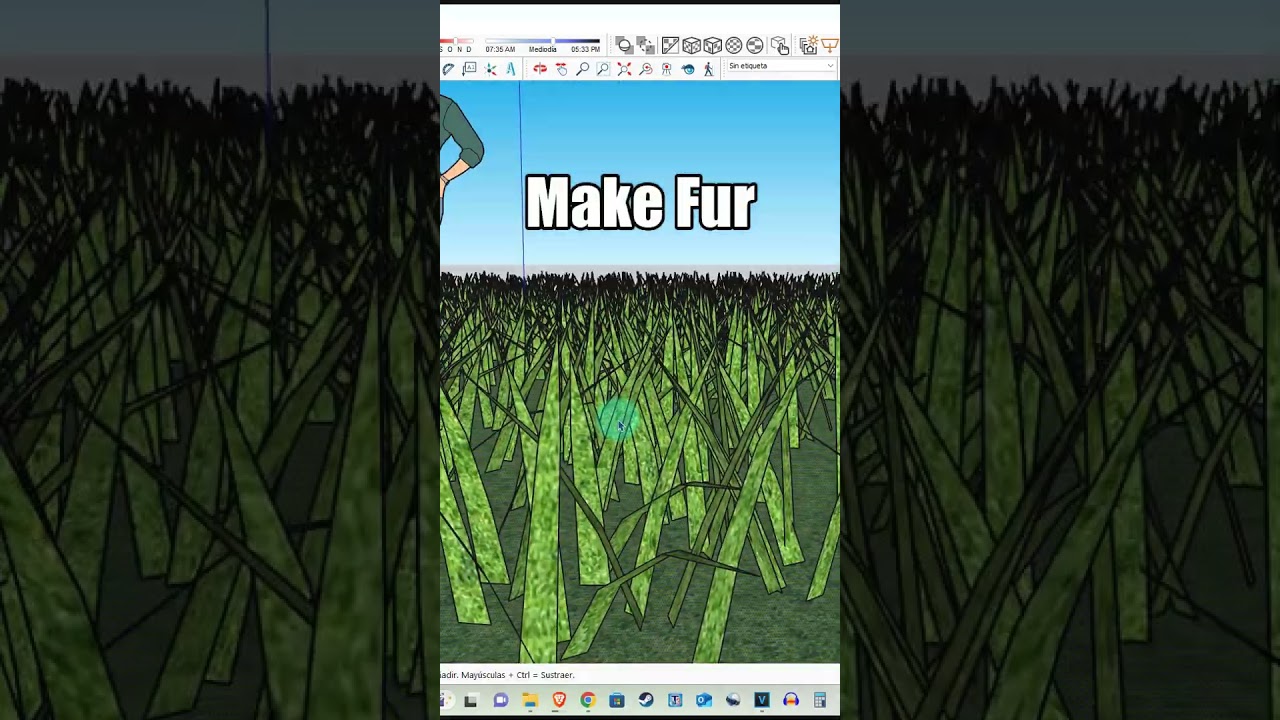 🌱 Crea pasto ASÍ DE FÁCIL en SKETCHUP 🍃