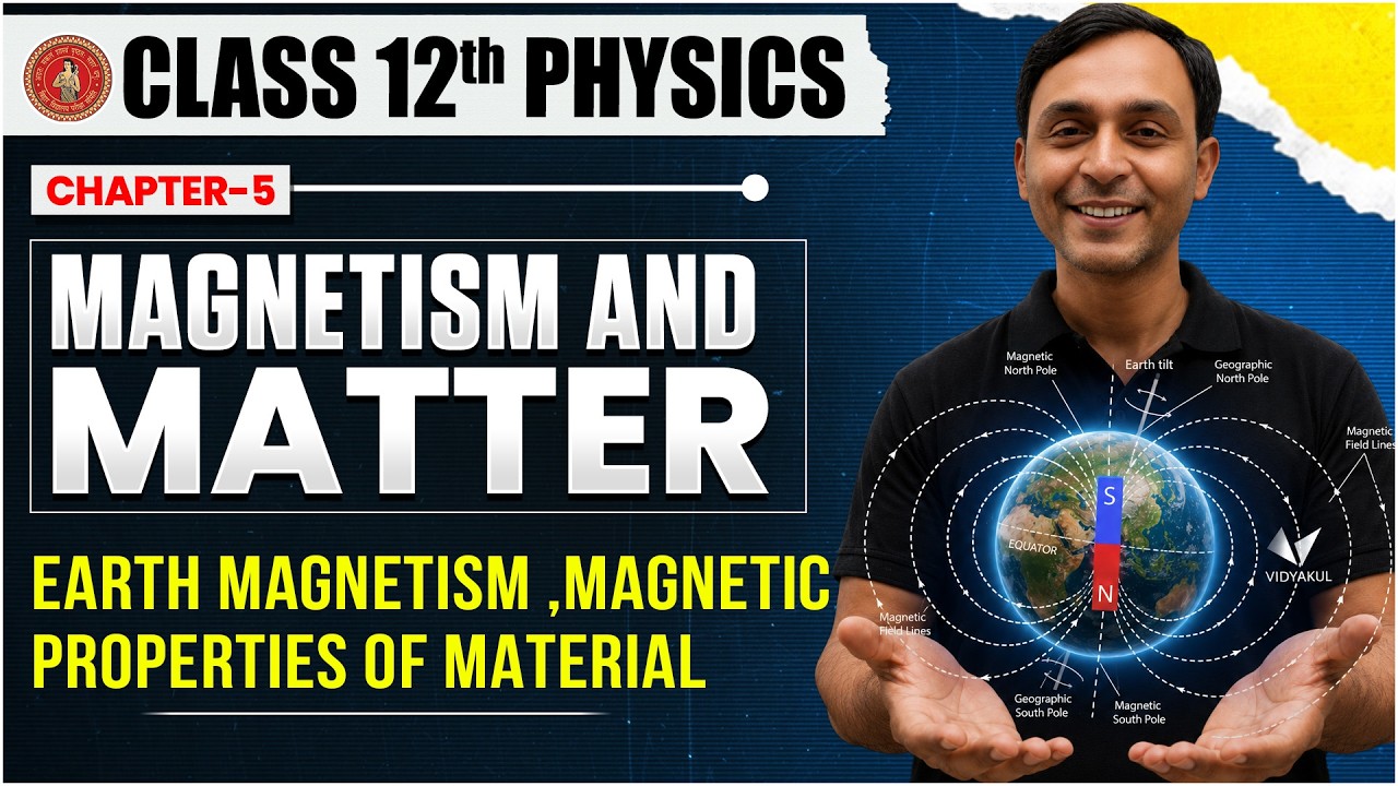 Class 12th Physics Chapter 5 | Magnetism and Matter Full Concept | Bihar Board English Medium 🎯